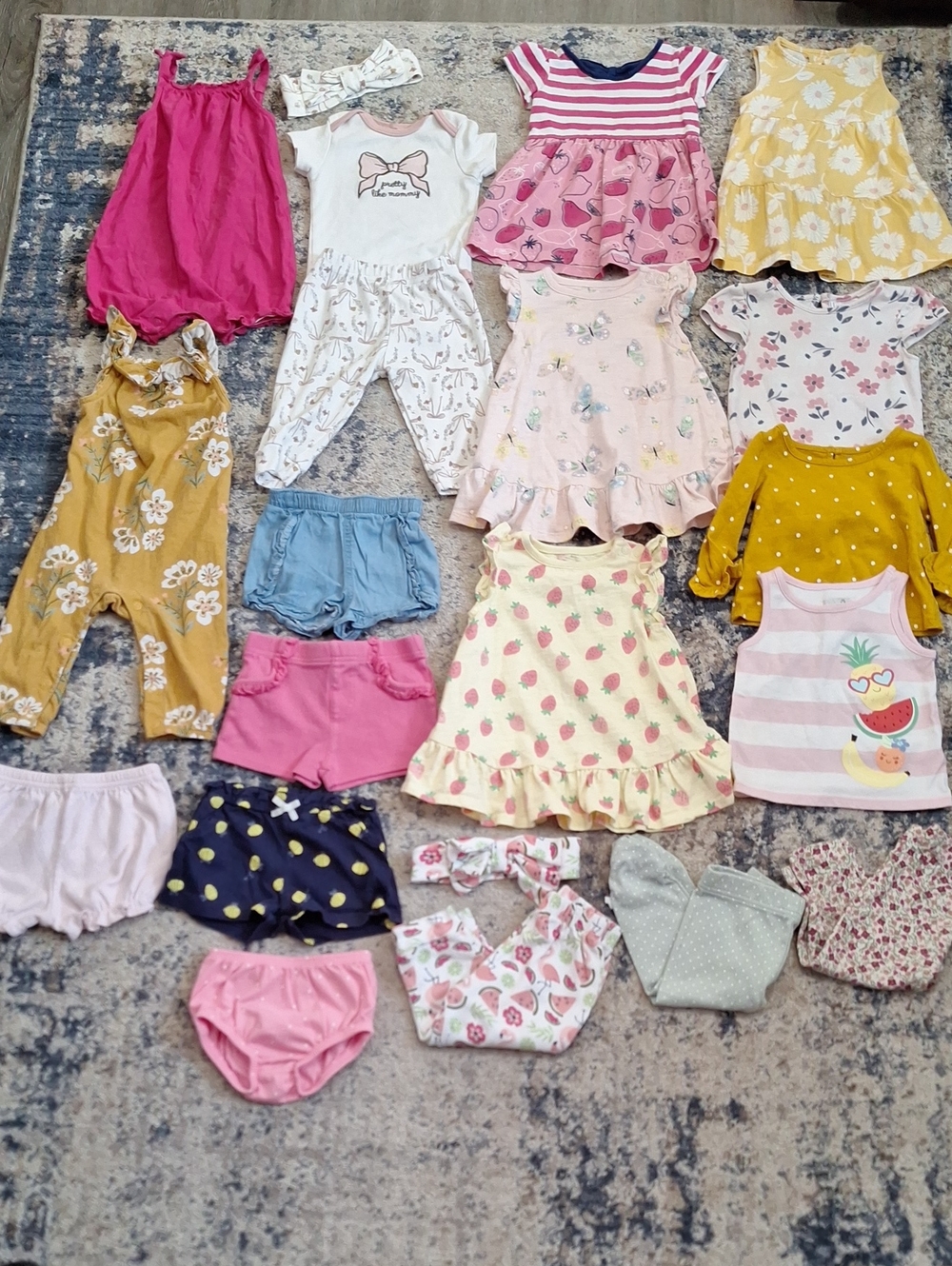 Bundle Of Baby Girl Clothing Size 6-9M And 9M